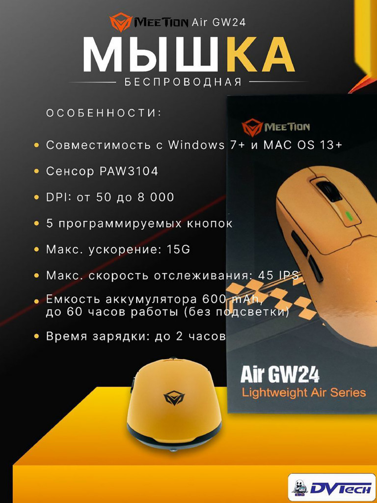 Игровая мышь MEETION GW24