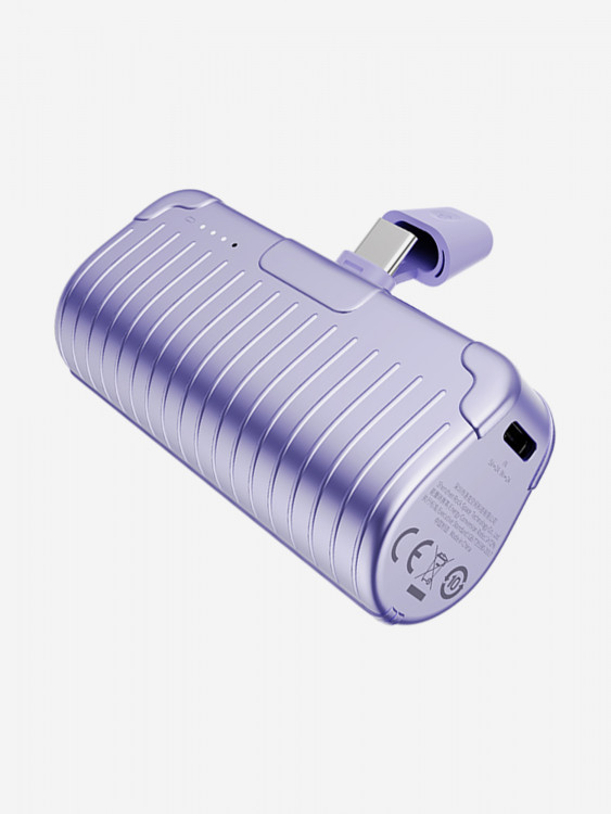 Внешний аккумулятор ROCK P85 Fast Charging Power Bank 4800mAh фиолетовый
