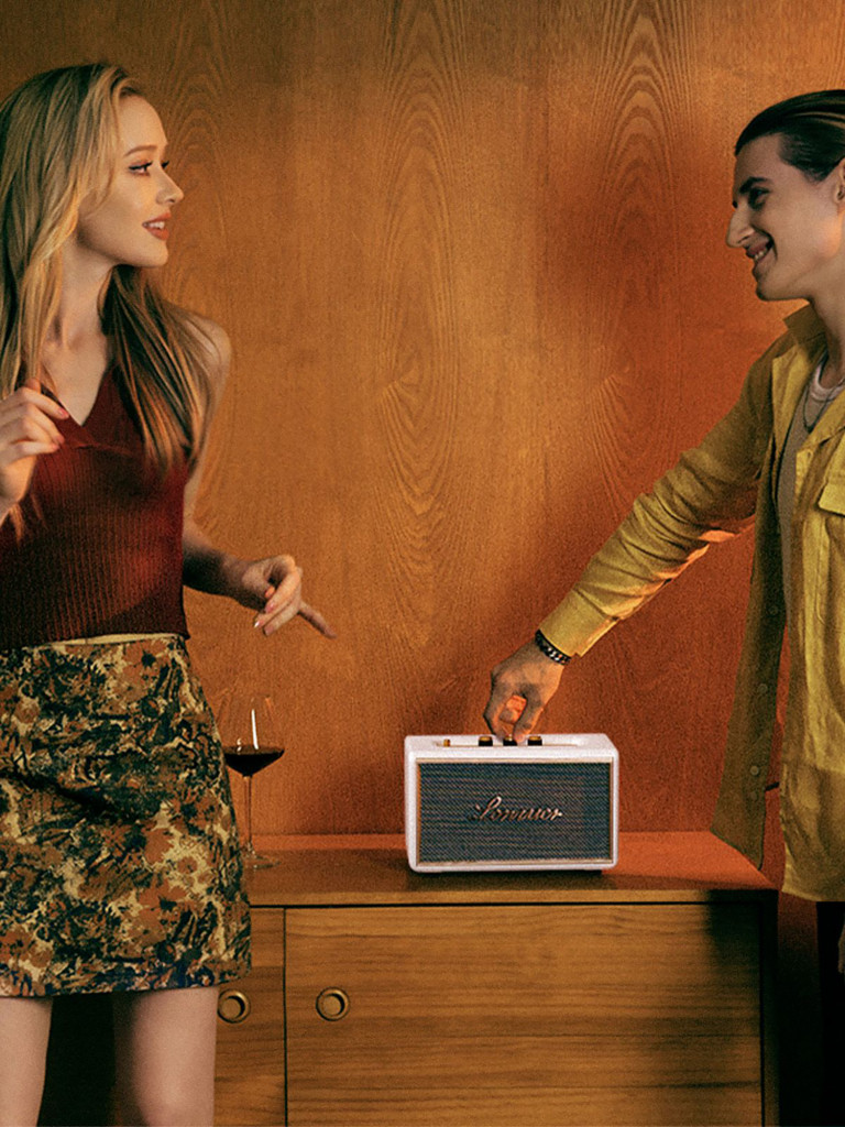 Беспроводная портативная колонка BukaTech Lonzuer Dream White, 60 Вт