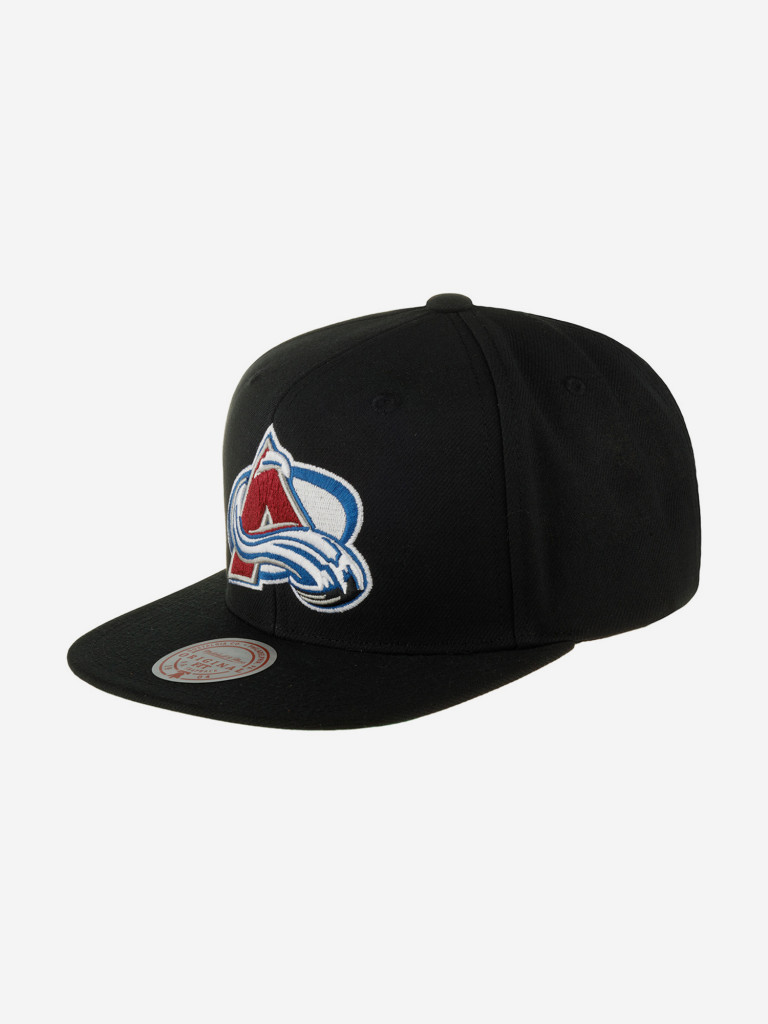 Бейсболка с прямым козырьком MITCHELL NESS HHSS6743-CAVYYPPPBLCK Colorado Avalanche NHL (черный)