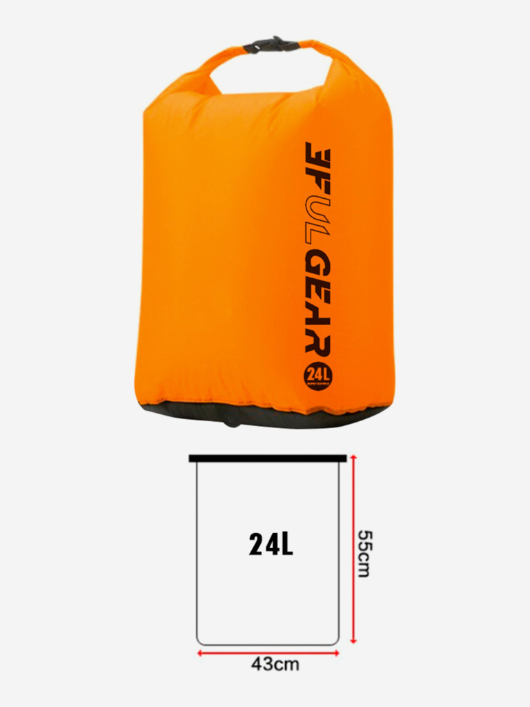 Гермомешок 3F UL GEAR, нейлон, 24 литра, оранжевый