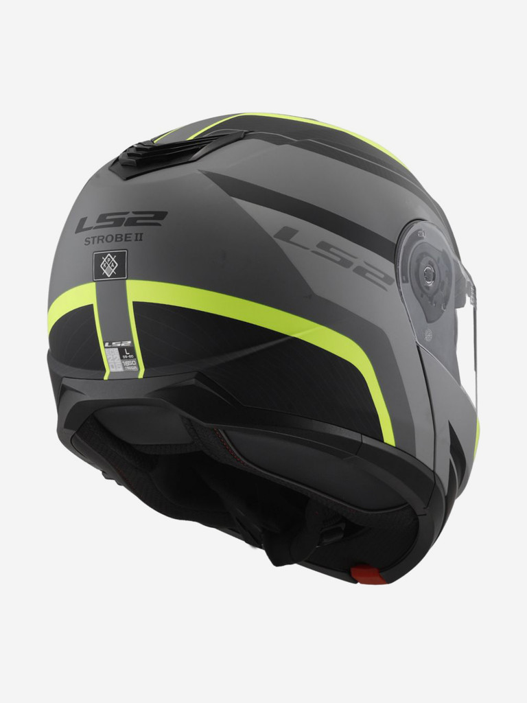 Мотошлем LS2 FF908 STROBE II MONZA (матовый черно-желтый, MATT BLACK H-V YELLOW)