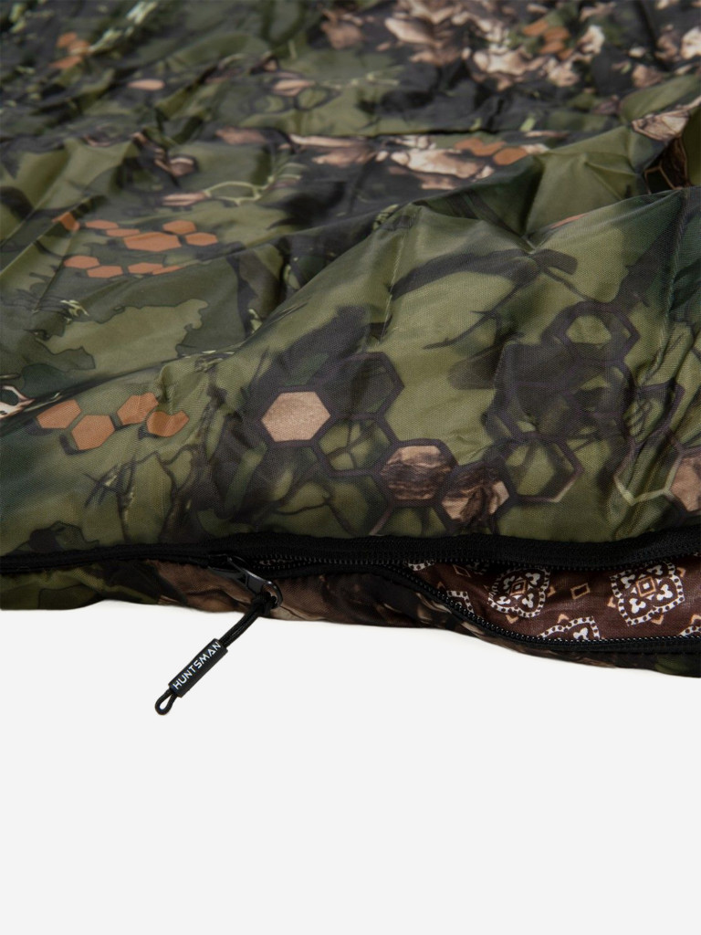 Спальный мешок Huntsman Аляска зимний утепленный с подголовником одноместный (до -15) для охоты и рыбалки