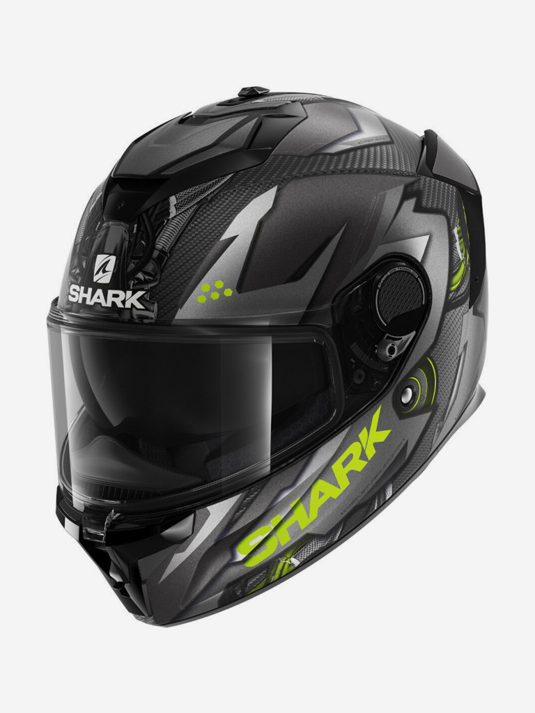Мотошлем интеграл SHARK SPARTAN GT CARBON URIKAN Mat Black/Grey