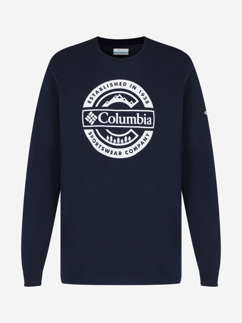 Лонгслив мужской Columbia Rockaway River Graphic Ls Tee 31813850299 Синий, размер 46,48, 50,50, 52,54,56