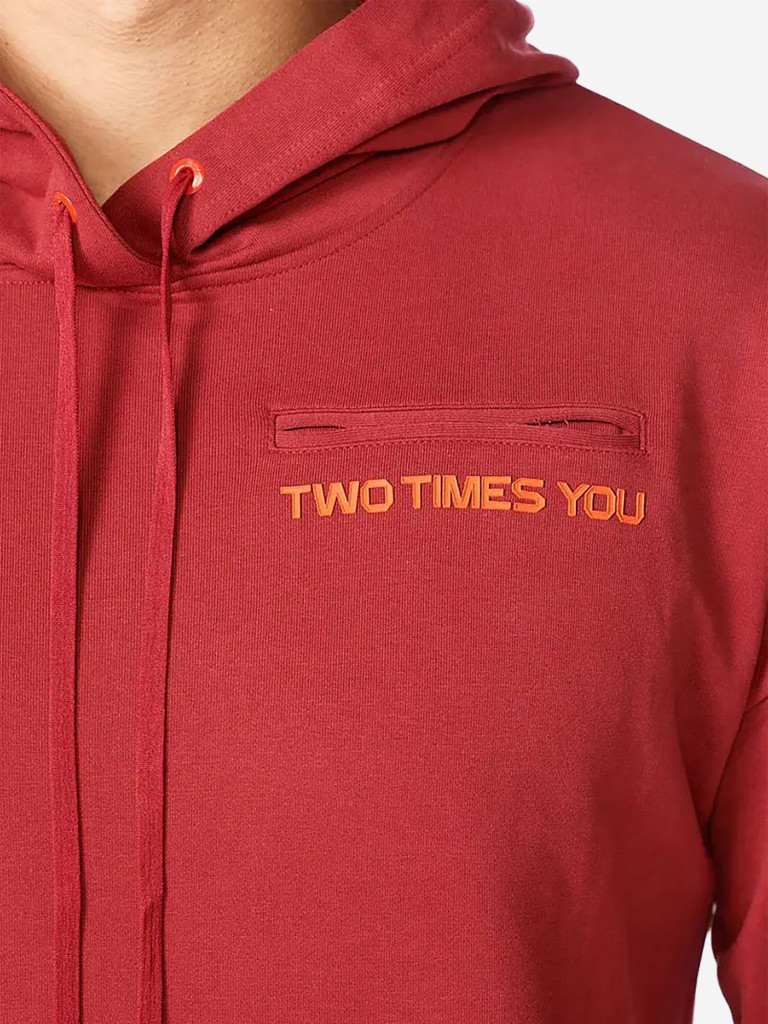 Худи 2XU Contender Oversized Hoodie Red