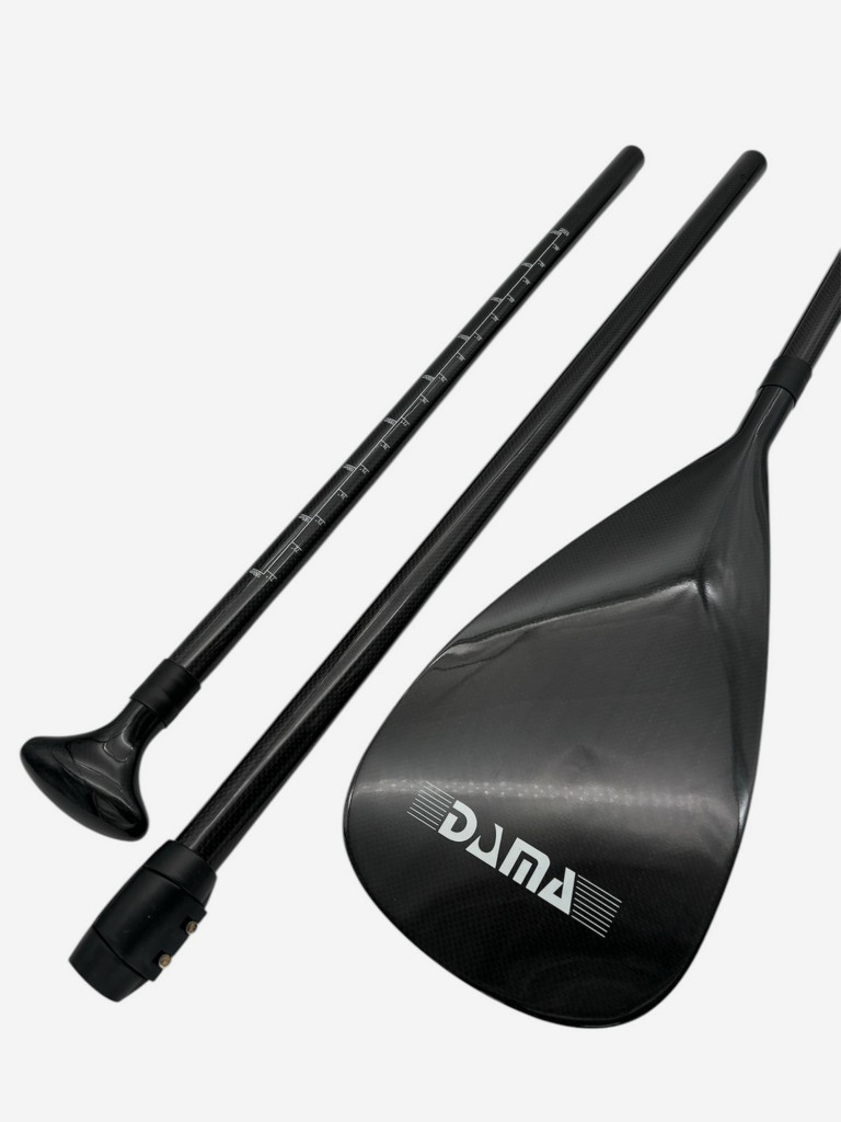 Весло для SUP-доски DAMA, из карбона, цвет Черный, 3-х секционное