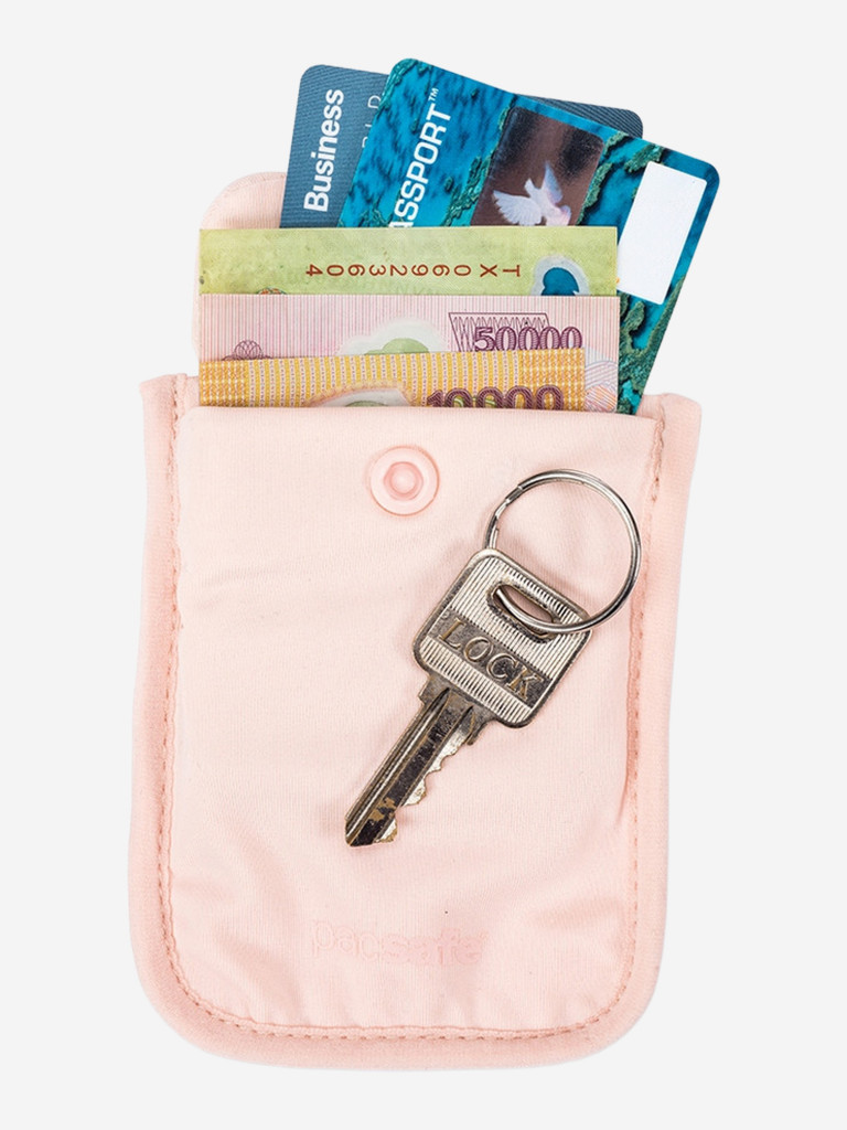 Кошелек потайной нательный Pacsafe Coversafe S25, Orchid Pink