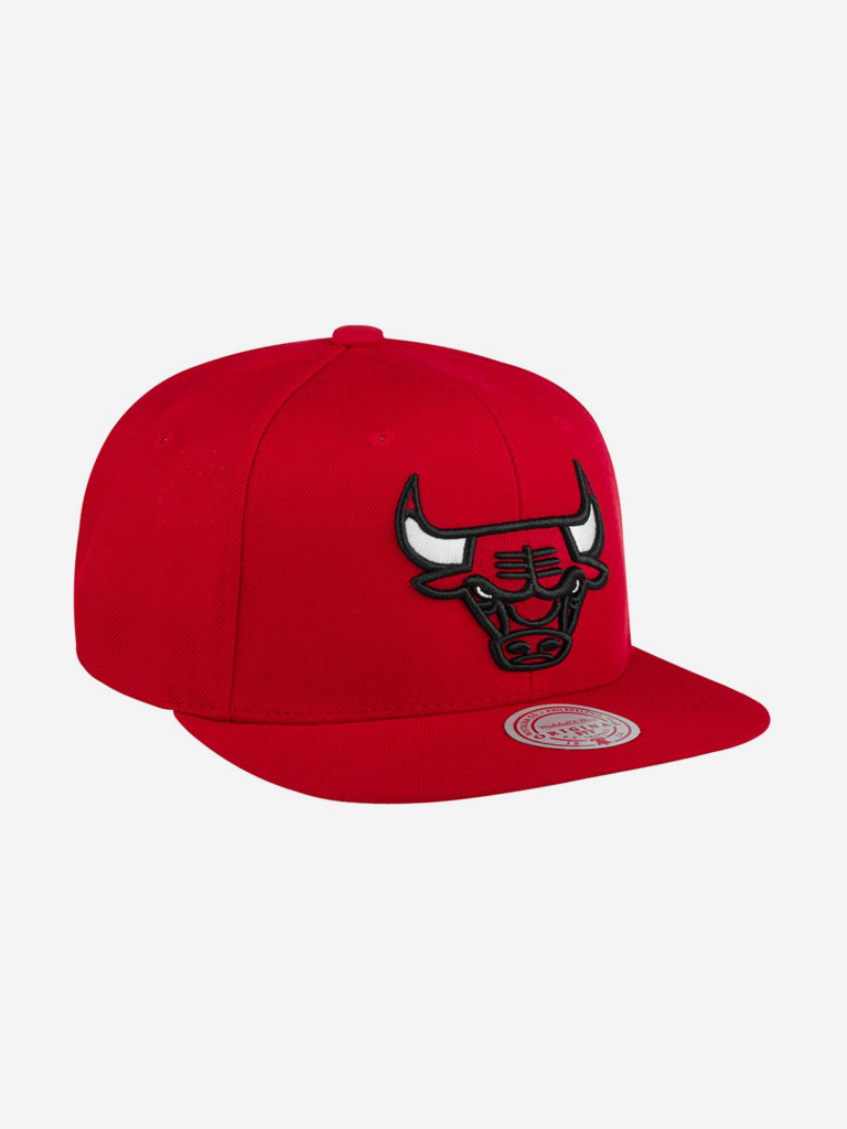 Бейсболка с прямым козырьком MITCHELL NESS HHSS3256-CBUYYPPPRED1 Chicago Bulls NBA
