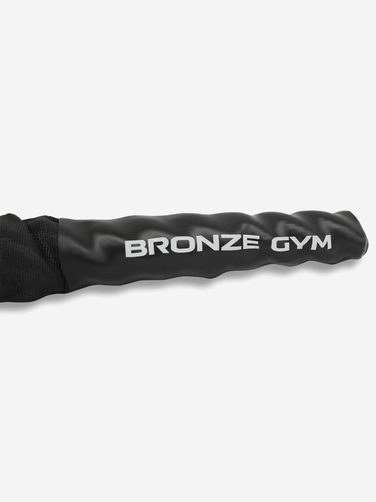 Канат тренировочный BRONZE GYM 3.8 см. х 12 м., 9 кг. (с защитным рукавом)