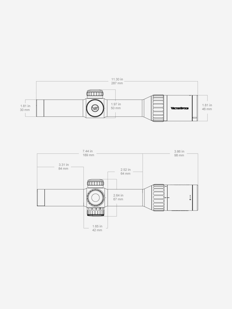 Прицел оптический Vector Optics Continental x8 Hunting ED 1-8x24