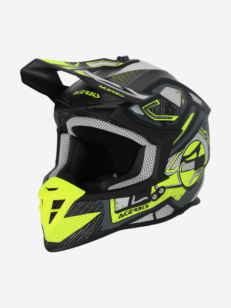 Мотошлем Кроссовый взрослый Acerbis LINEAR 22-06 Black/Fluo-Yellow