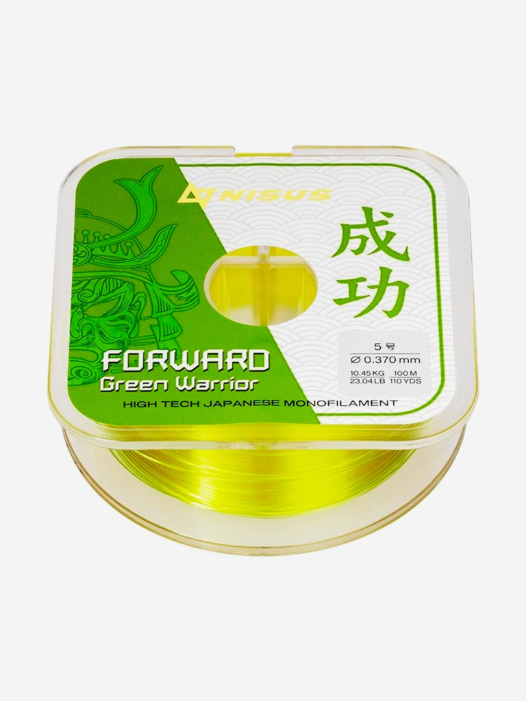 Леска для рыбалки Nisus FORWARD Green Warrior Nylon 0,370мм, 100м, 10,45кг, оливковый