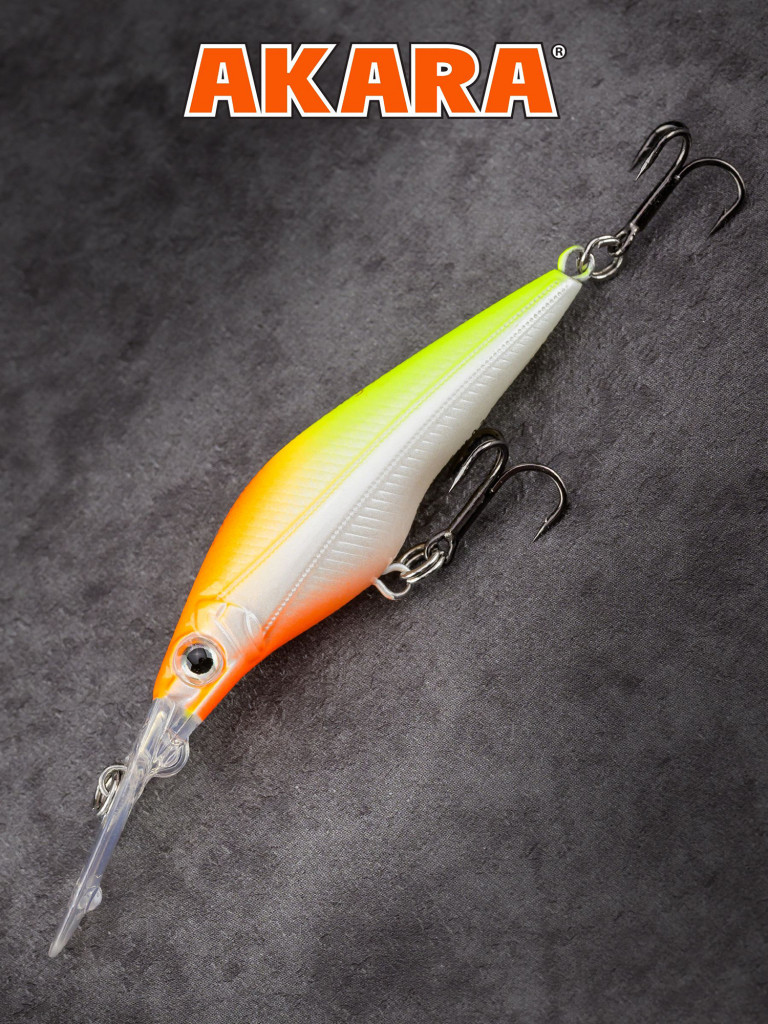 Воблер Akara Fang 50F минноу плавающий на окуня, голавля, форель 3,5гр A166