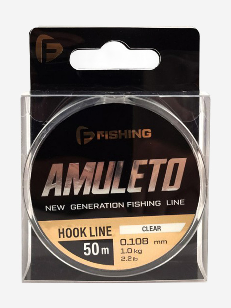 Леска Amuleto Clear F-FISHING 50м 0,108мм 1кг/2,2lb