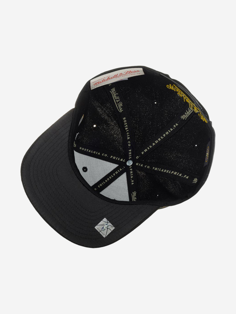 Бейсболка с прямым козырьком MITCHELL NESS HHSS3180-DNUYYPPPBLCK Denver Nuggets NBA (черный)