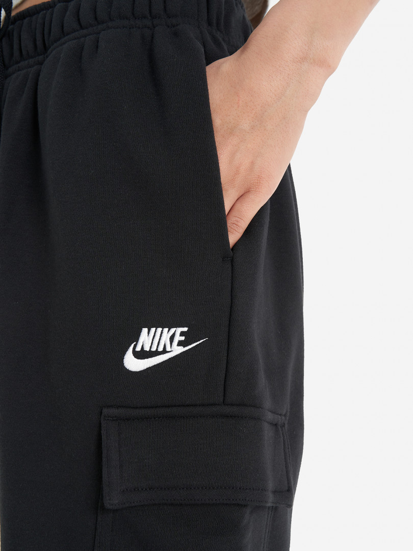 фото Брюки женские nike sportswear club fleece, черный