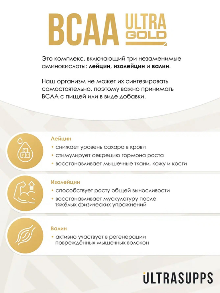 Аминокислоты BCAA 2:1:1 Ultrasupps "Фруктовый пунш", 300 г