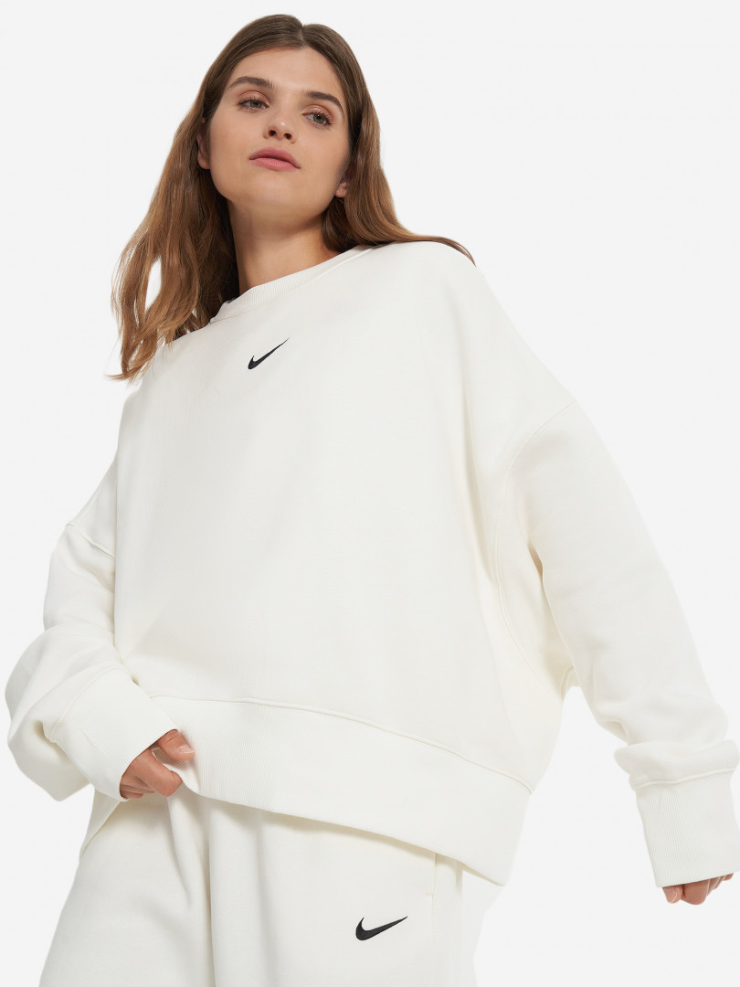 Джемпер флисовый женский оверсайз Nike Бежевый 9999₽