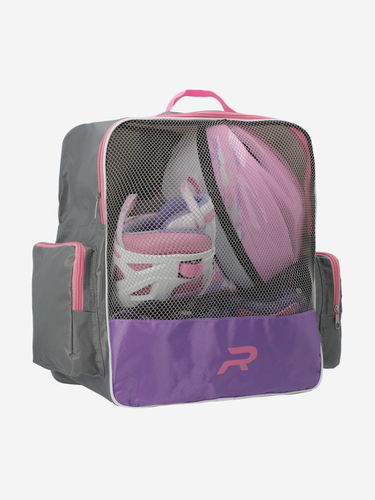 Набор детский: роликовые коньки, шлем, комплект защиты Reaction Rainbow