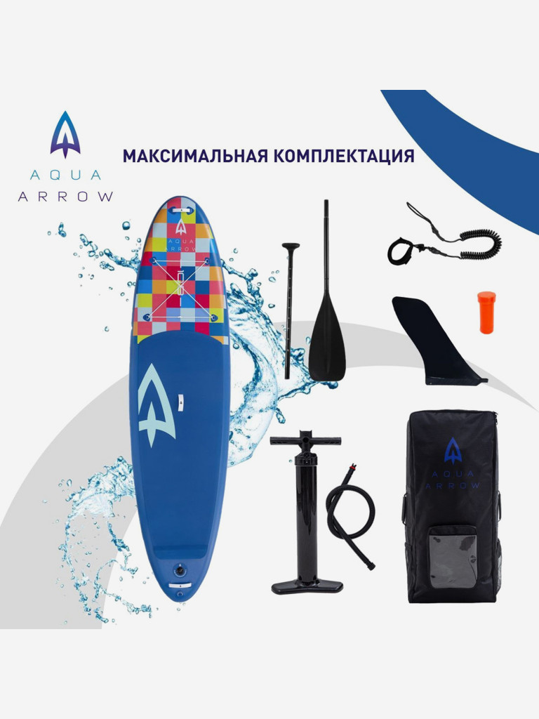SUP доска надувная Aqua Arrow 10.8 ART Cube, полная комплектация