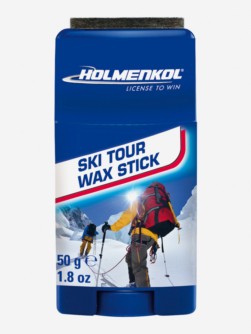 фото Мазь скольжения быстрого нанесения holmenkol ski tour wax stick, синий