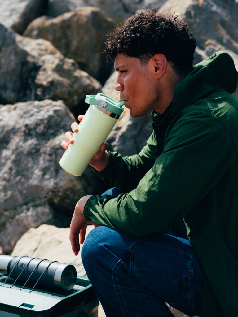 Термокружка Stanley IceFlow Flip Straw Tumbler, 890 мл, цитрон
