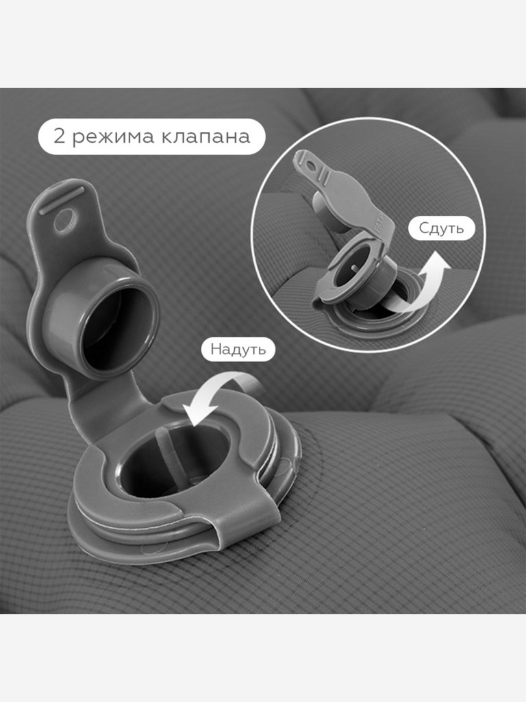 Коврик Naturehike FC-10, надувной, серый