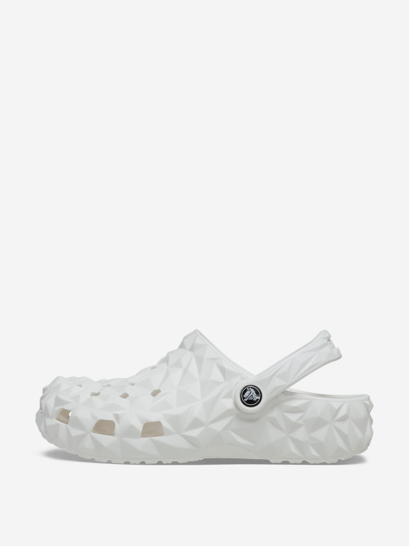 фото Сабо женские crocs classic geometric clog, белый