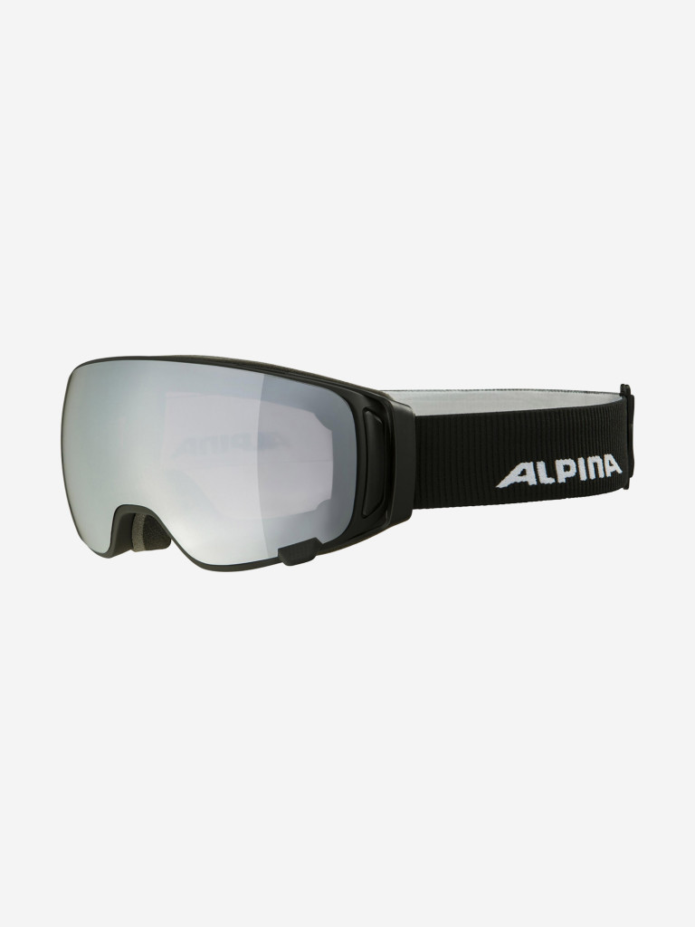 Горнолыжные очки Alpina Double Jack Mag Q Black Matt/Q S1 + Mirror Black S3 Sph. с доп. линзой