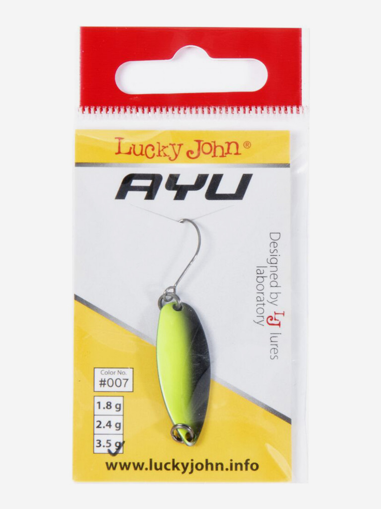 Блесна колеблющаяся Lucky John TR AYU, длина 31мм, вес 3.5г