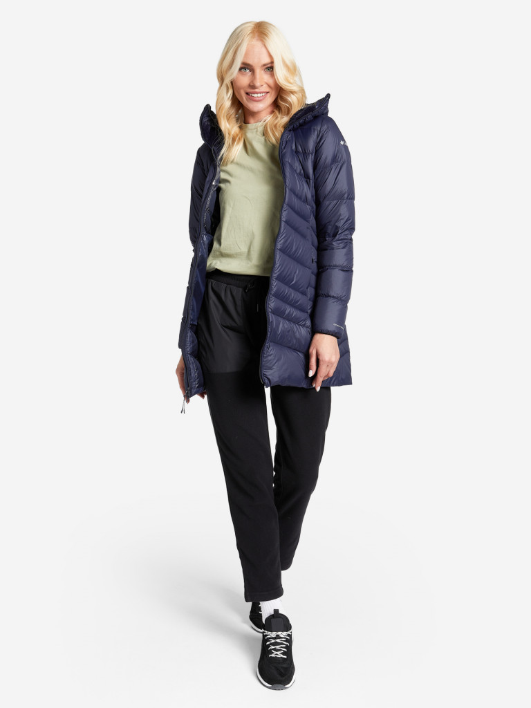 Куртка пуховая женская Columbia Autumn Park Down Mid Jacket темно-синий  цвет — купить за 26999 руб., отзывы в интернет-магазине Спортмастер