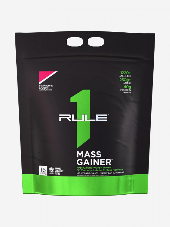 Гeйнeр Rule 1 Mass Gainer, 5180 г, Клубника и сливки