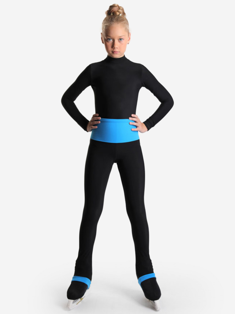 Термобрюки с широким поясом на завышенной талии для фигурного катания IceDress