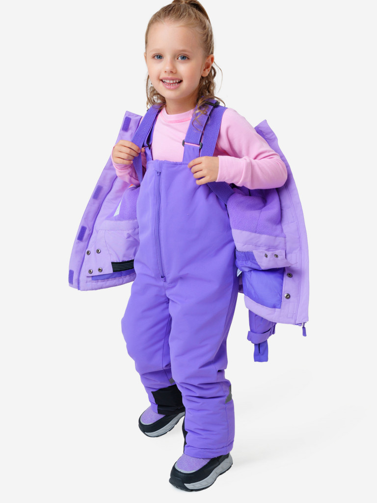 Комплект зимний для девочек: куртка, полукомбинезон PlayToday