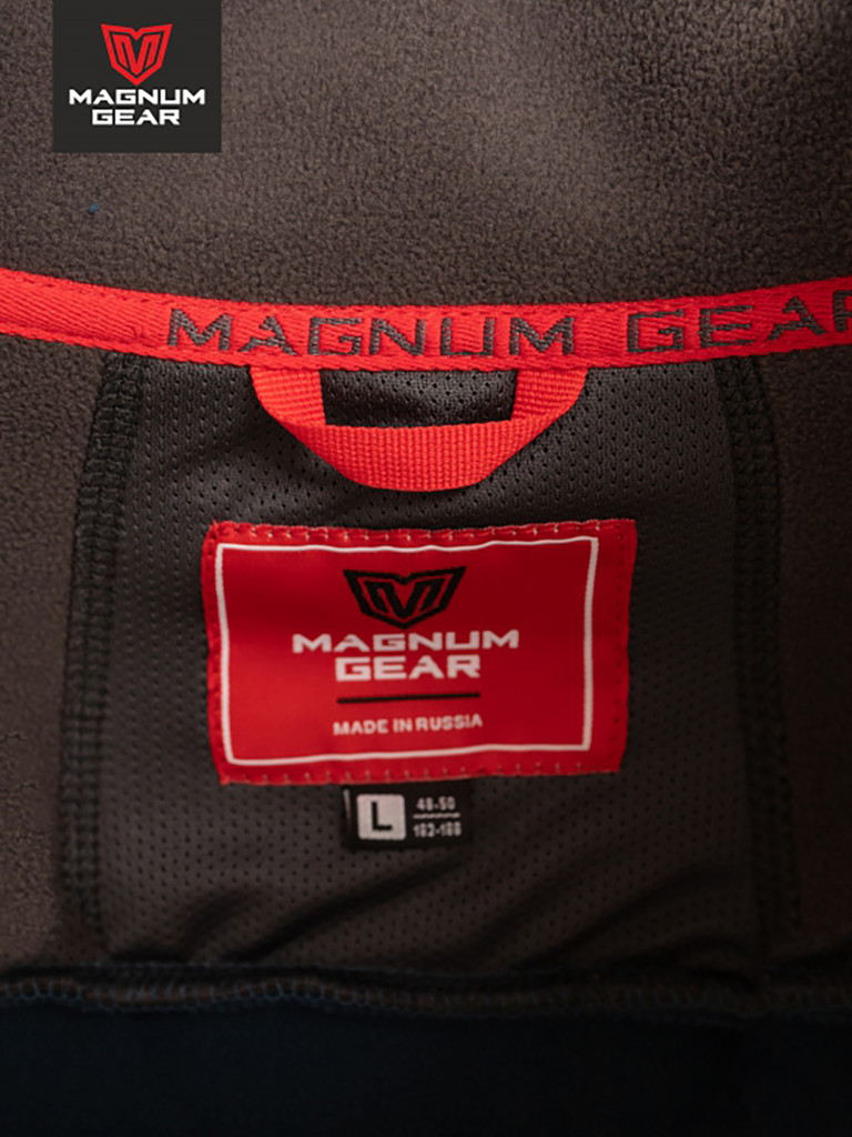 Толстовка флисовая для рыбалки и охоты MAGNUM GEAR NORD синий/графит