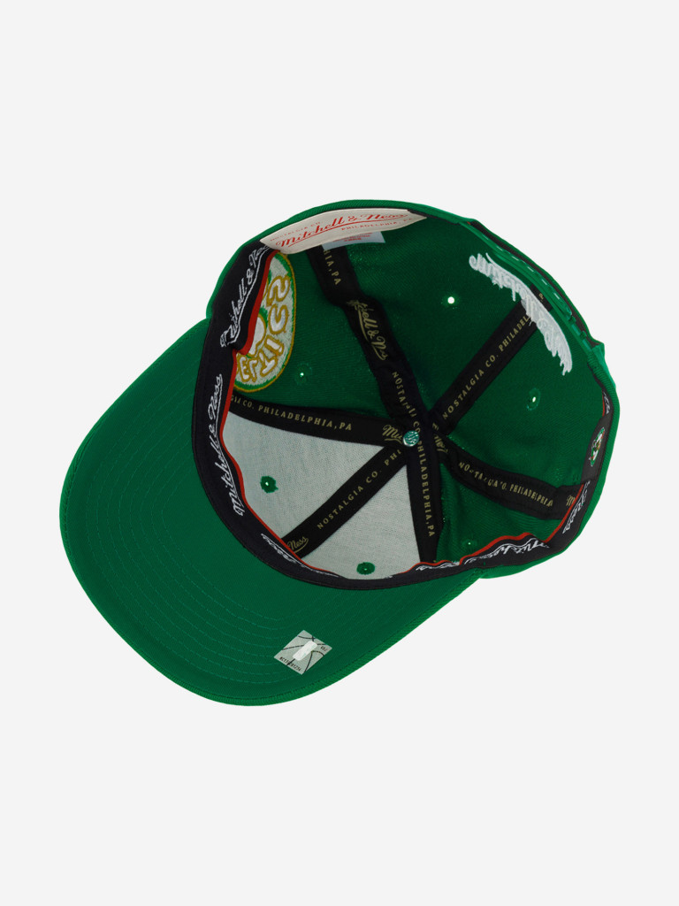 Бейсболка MITCHELL NESS HHSSINTL1266-BCEGREN Boston Celtics NBA