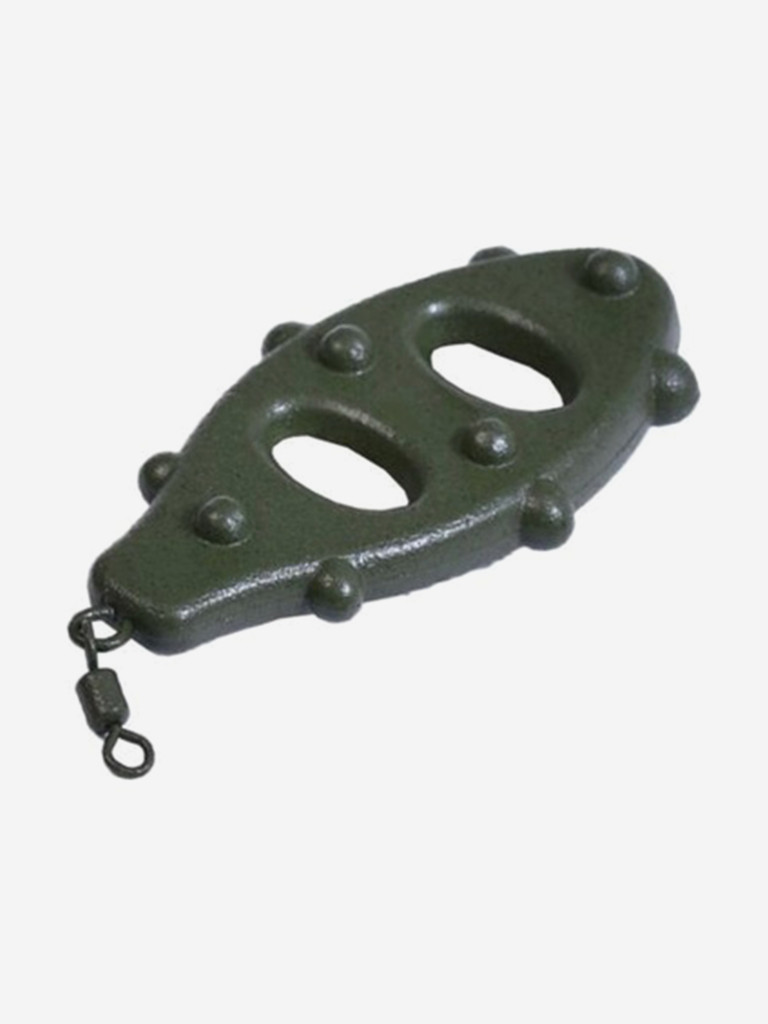Грузило рыболовное с кольцом и вертлюгом Salmo TURTLE SWIVEL 80г