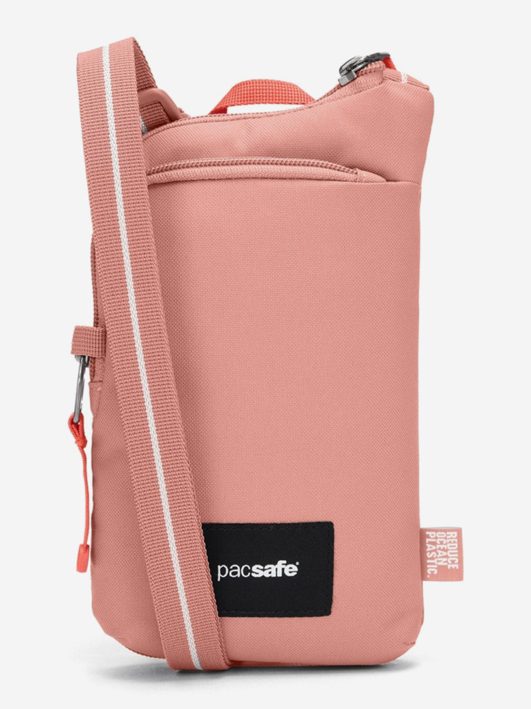 Сумка антивор Pacsafe GO Tech Crossbody, розовый, 0,2 л.