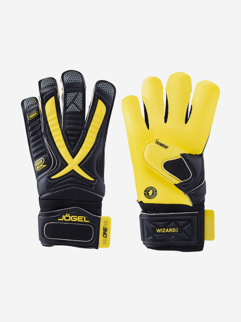 Перчатки вратарские Jogel ONE Wizard SL3 Roll-hybrid, черный