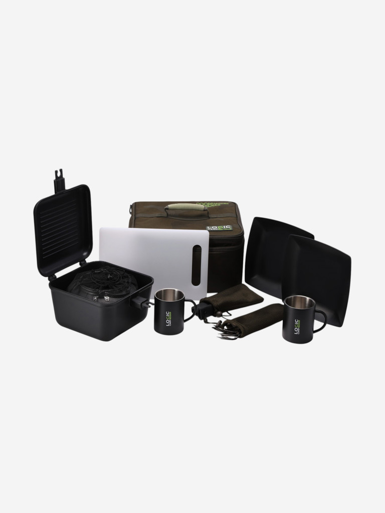 Набор посуды для двух персон XL с кружками, чайником и кастрюлей LOGIC CARP 2MAN COOKWARE SET