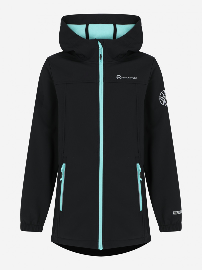 Куртка софтшелл для девочек Outventure Черный 4299₽