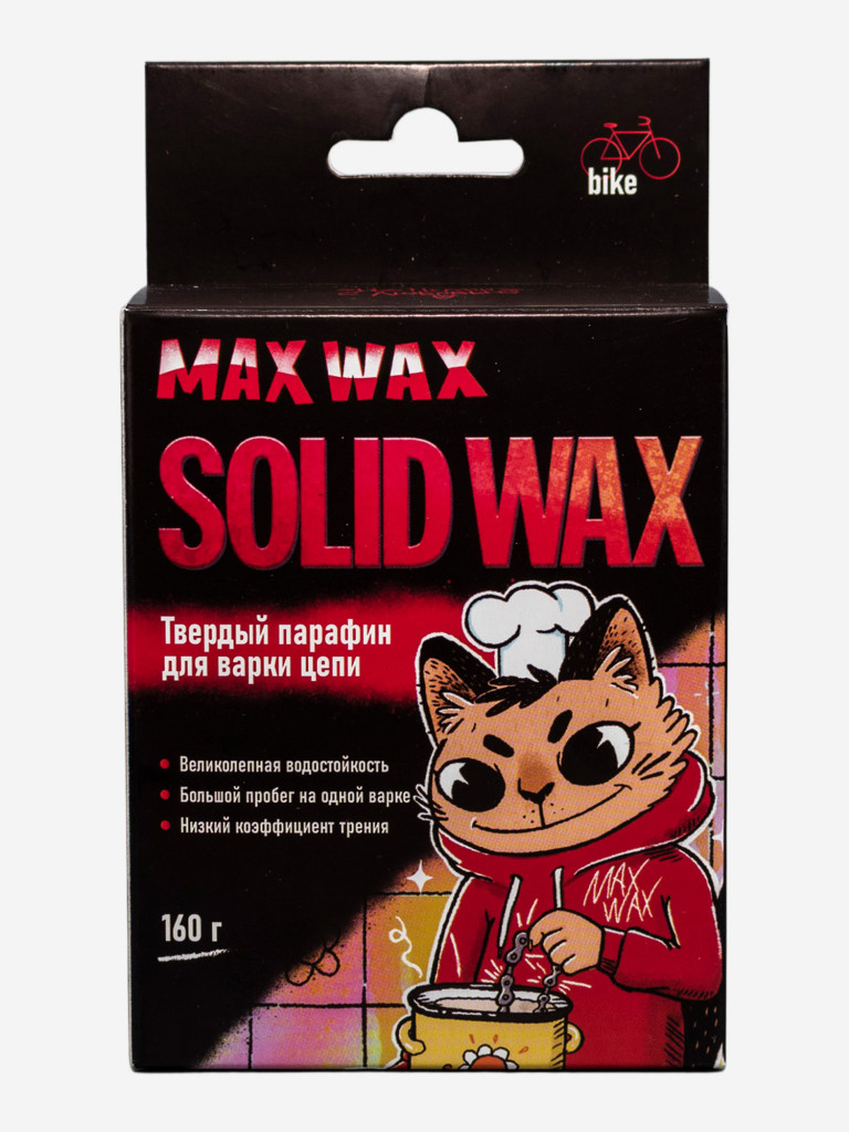 Твердый парафин для варки цепи велосипеда MAX WAX Solid Wax 160 грамм