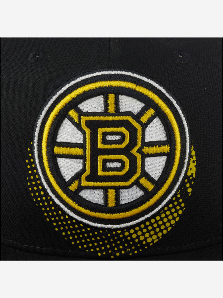 Бейсболка с прямым козырьком MITCHELL NESS HHSS6086-BBNYYPPPBLCK Boston Bruins NHL (черный)