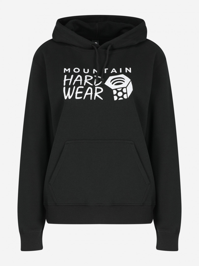 фото Худи женская mountain hardwear mhw logo full zip, черный