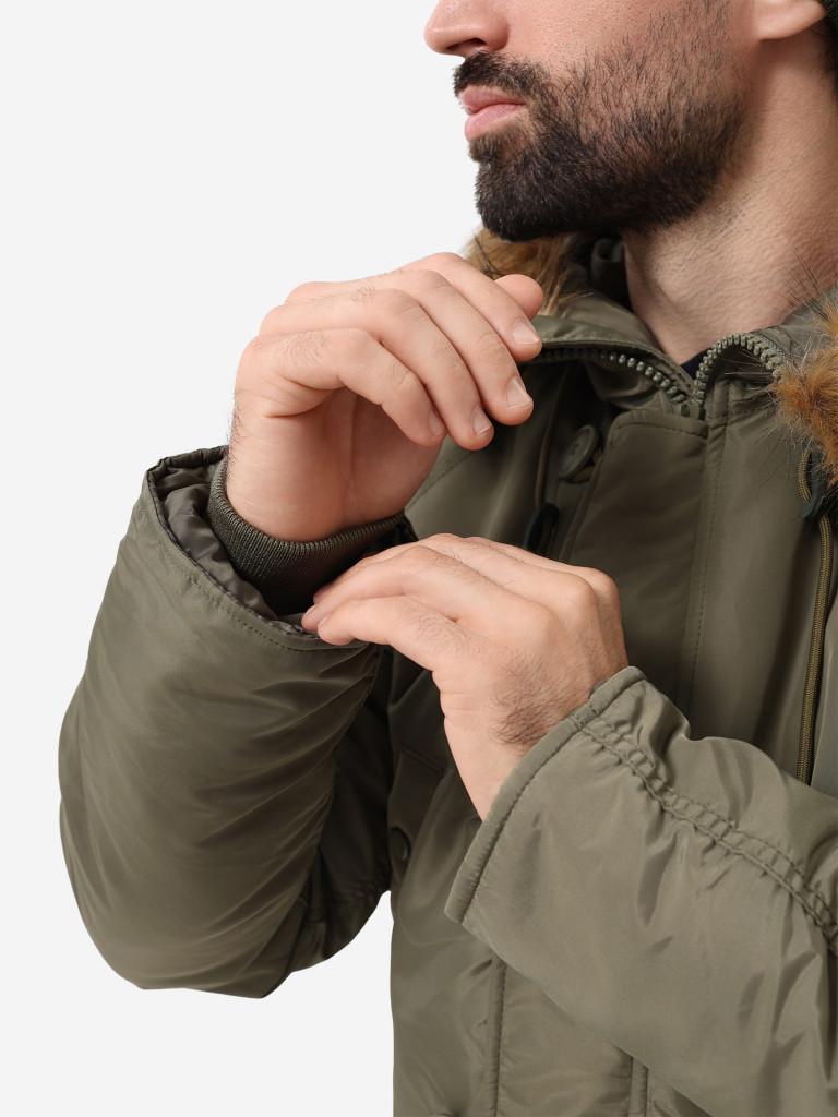 Парка зимняя мужская N-3B Logo Oxford Alpha Industries