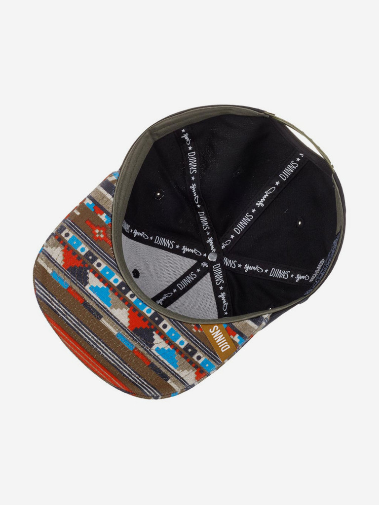 Бейсболка с прямым козырьком DJINNS 6P SB Aztek (черный)