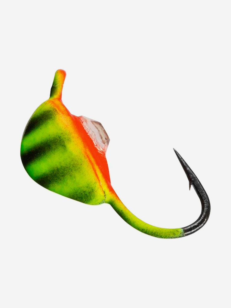 Мормышка Helios вольфрамовая Мидия с ушком крашеная 3мм 0,58г 176 с камнем (MW-2430-176), 10 штук в упаковке