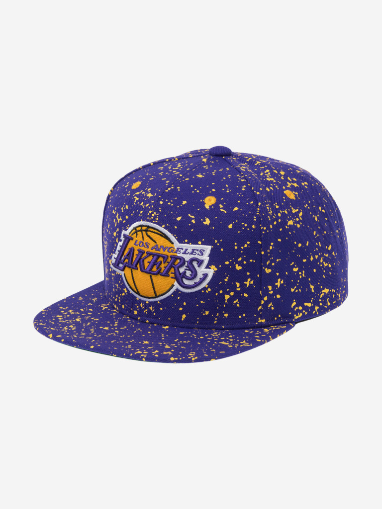Бейсболка с прямым козырьком MITCHELL NESS HS11479-LALPURP Los Angeles Lakers NBA (фиолетовый)