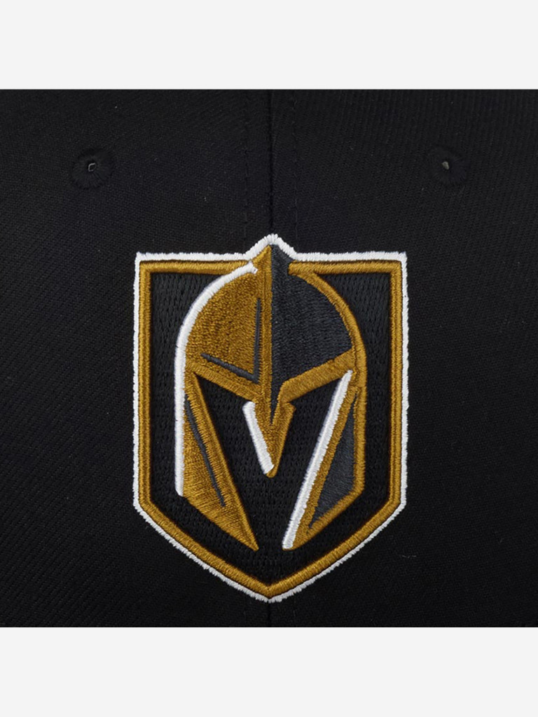 Бейсболка с прямым козырьком MITCHELL NESS HHSS5370-VGKYYPPPBLCK Vegas Golden Knights NHL